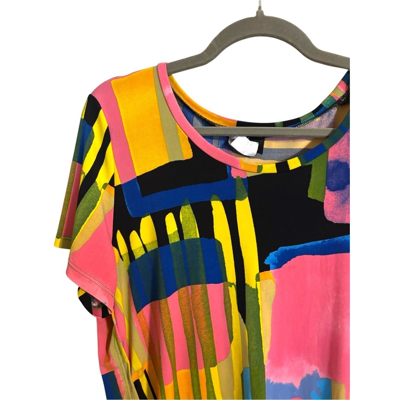 Vintage 90s Artex Fashions Abstract Art to Wear Top XL