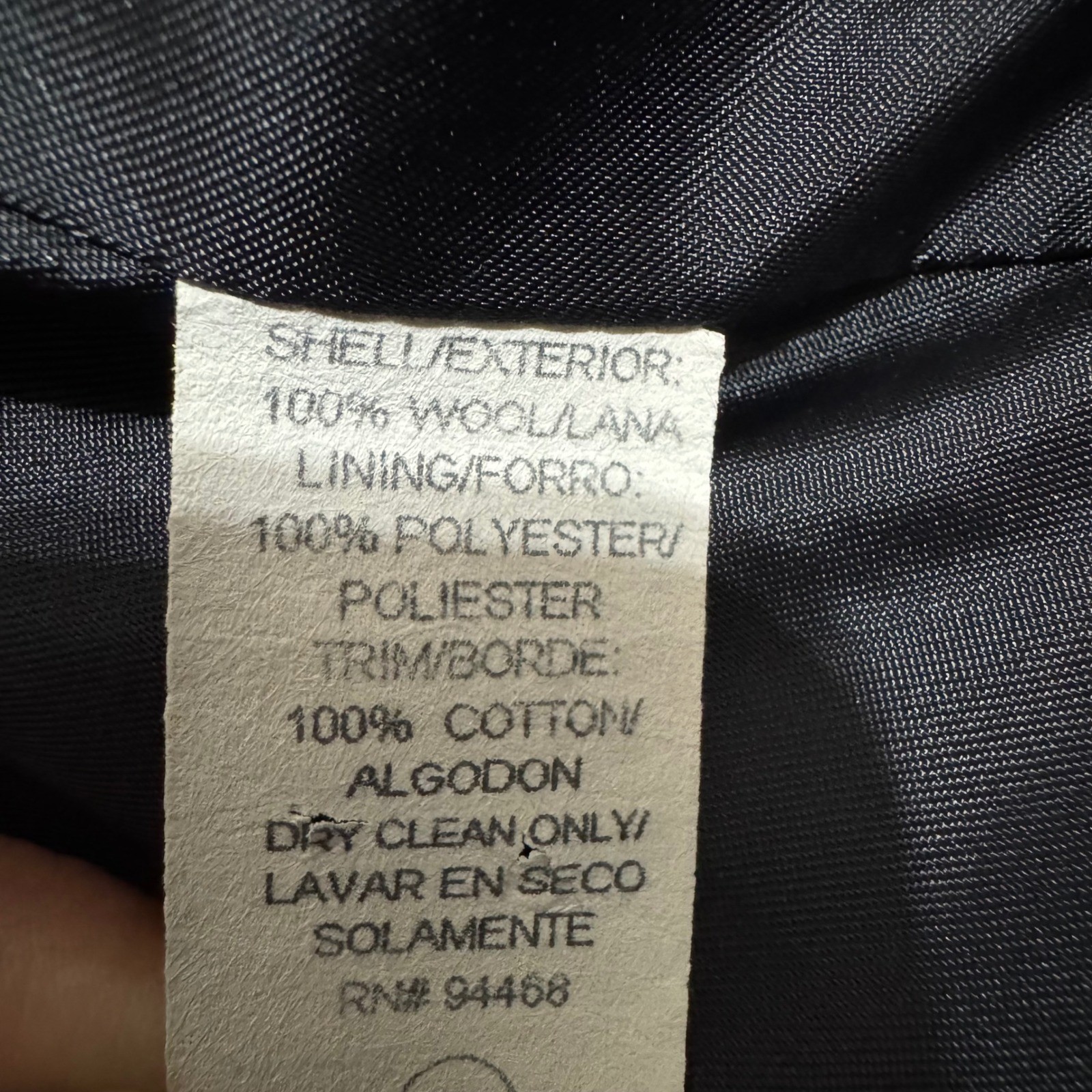 Donnybrook Victorian Black 100% Wool Maxi Coat Velvet Trim Mandarin Collar Sz 2
