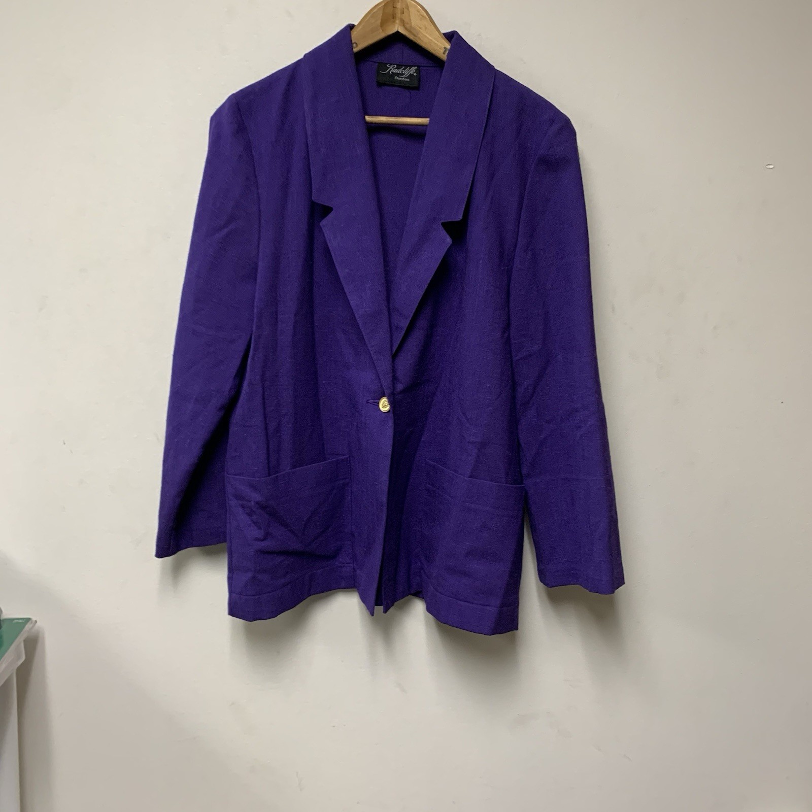 Radcliffe Petites Women’s 10Petite 10 Vintage Blazer Single Button Sport Coat