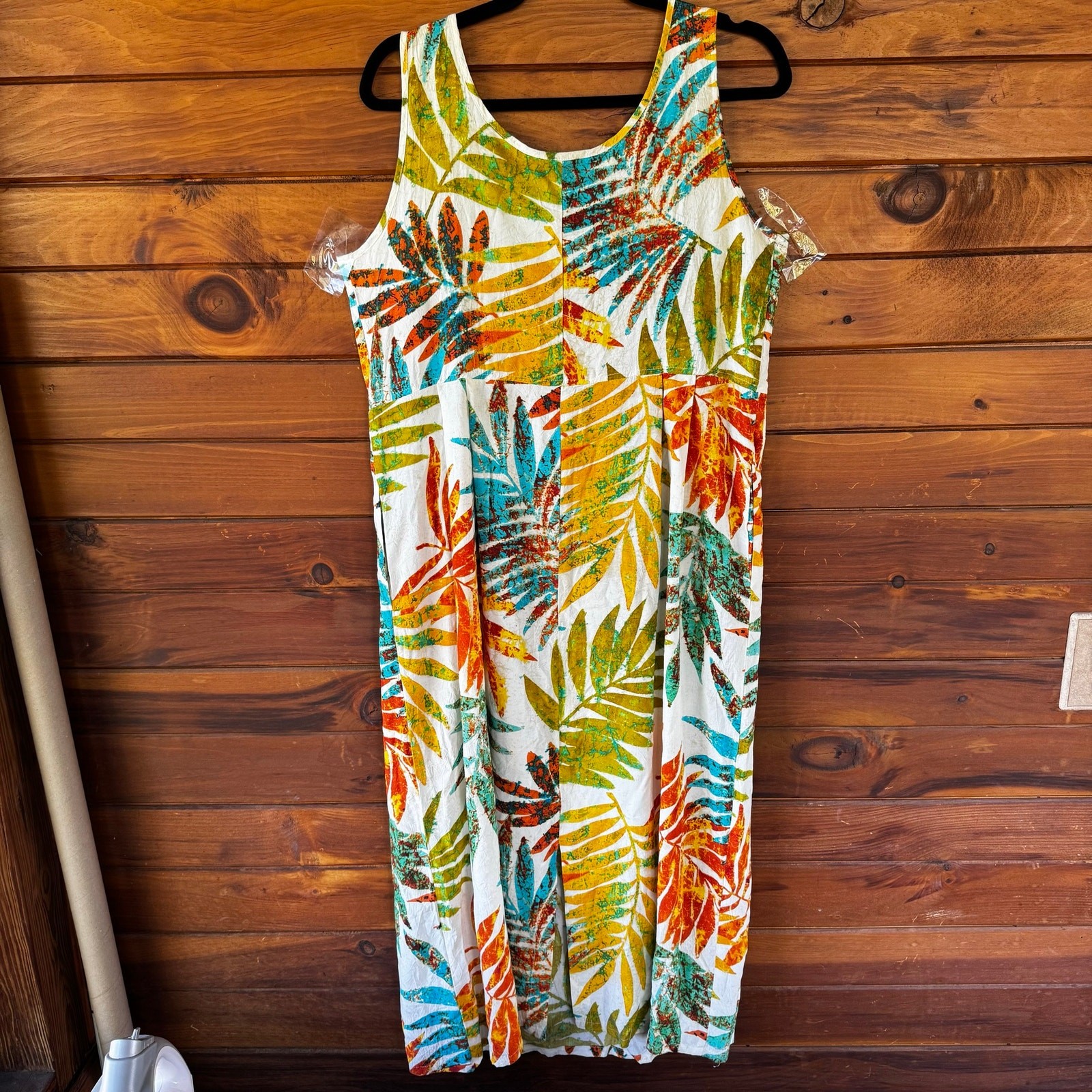 VTG 1990s JAM’S WORLD Empire Waist Pockets Sleeveless Dress Size M