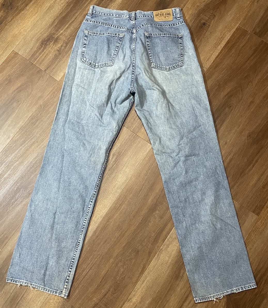 Vintage GAP Jeans 10 Loose Fit Baggy Button Fly Made In USA 90’s Grunge