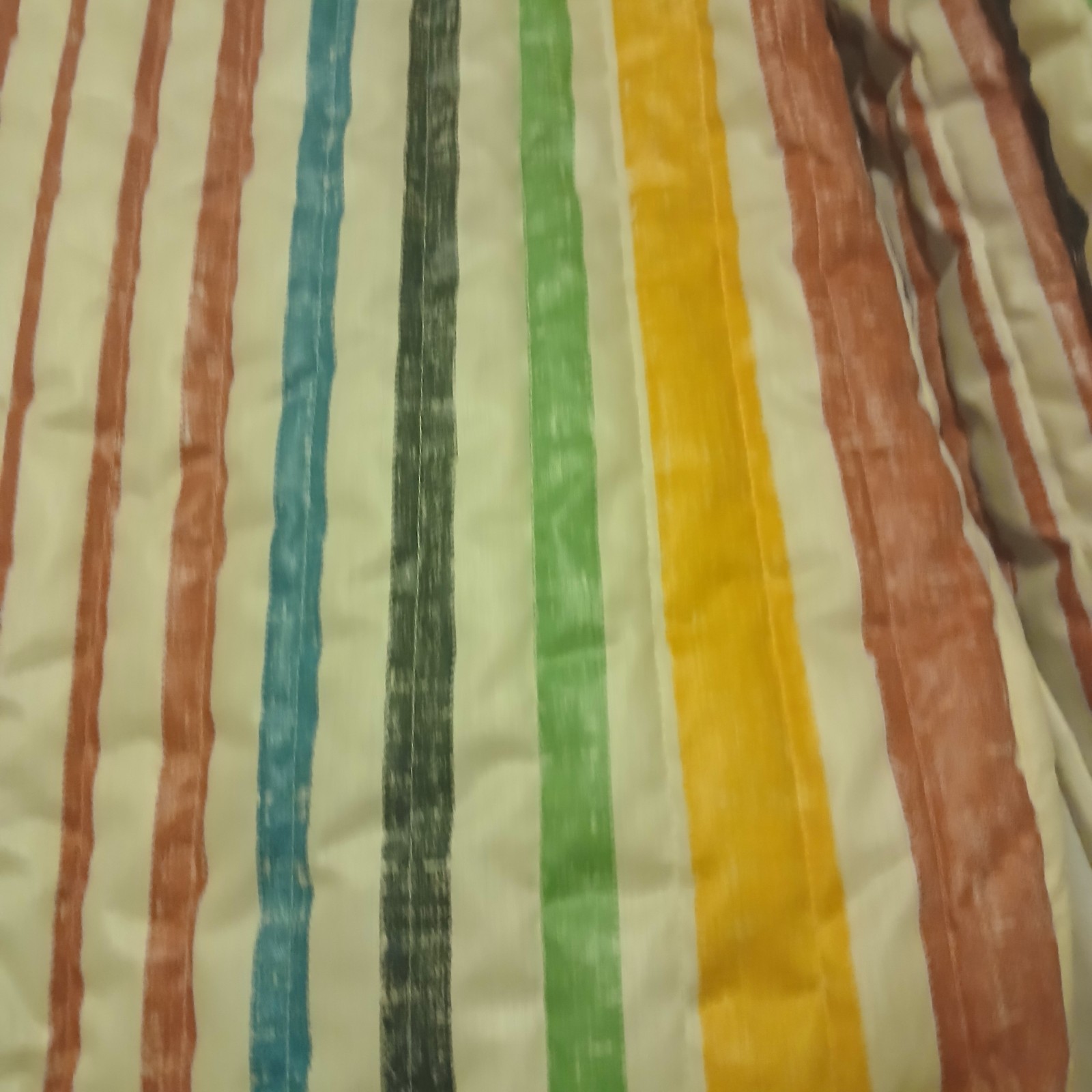 Vintage Marguerite Rubel Medium Women’s Jacket Fruit Stripe Quilt 20″ w 27″ L