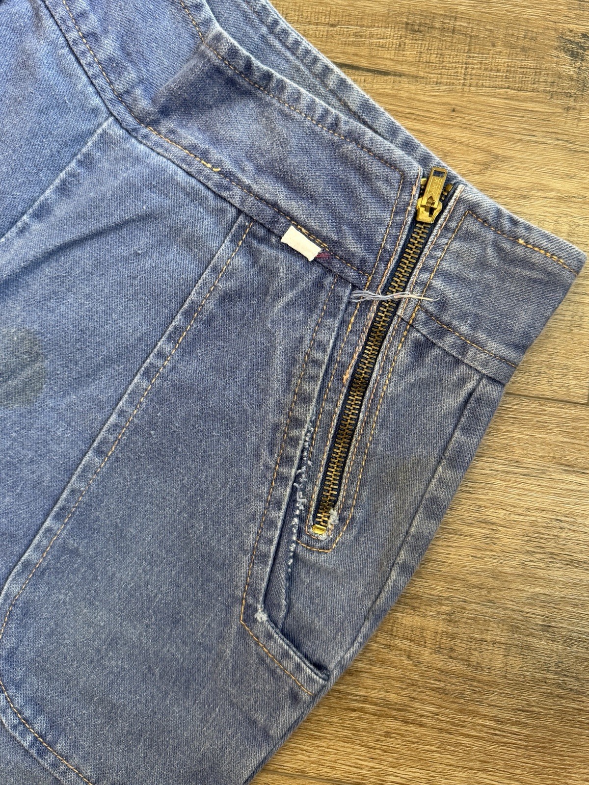 Women’s Vintage 70s Era Bell Bottom Flare Jeans 28 High Waist