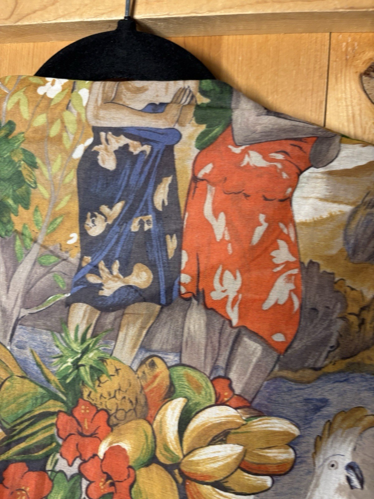 VTG 2 Pc Women’s Outfit Paul Gauguin Tahiti Art Print EUC RARE 36/24” 2XS/S
