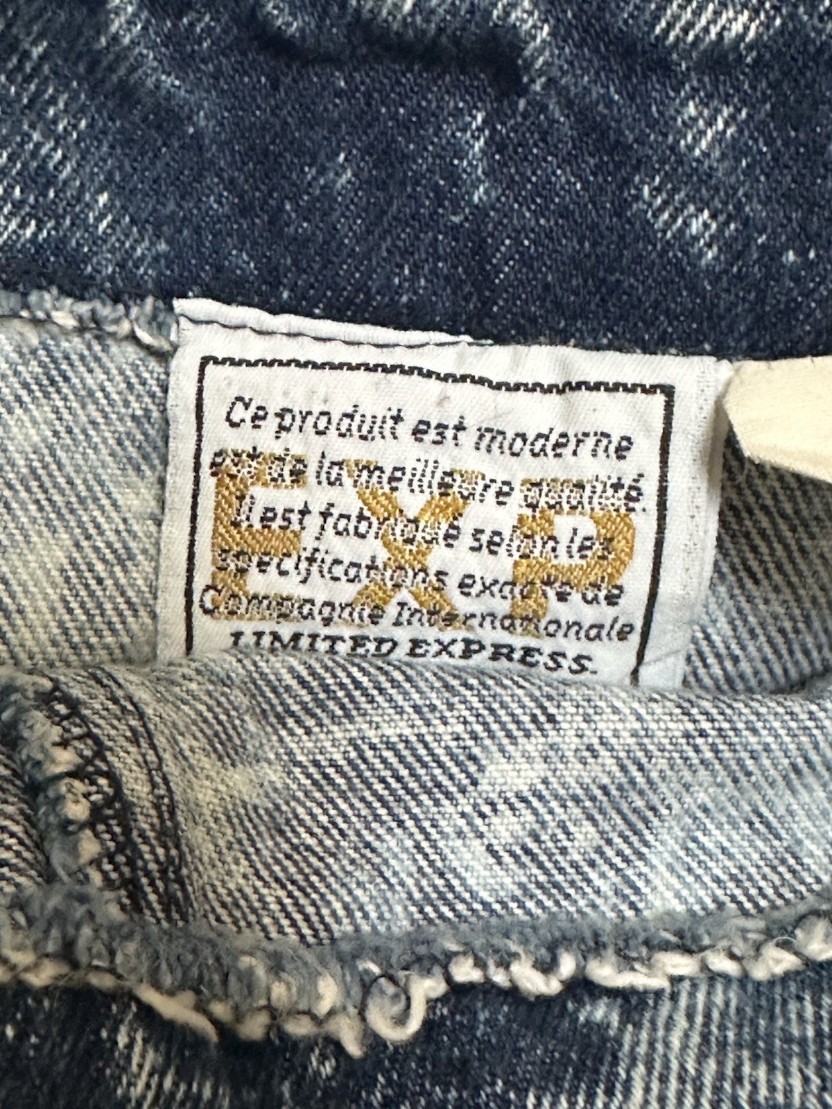 VTG 80s Limited Express GAP Acid Wash Jean Denim Mini Skirt Size 9 Made In USA