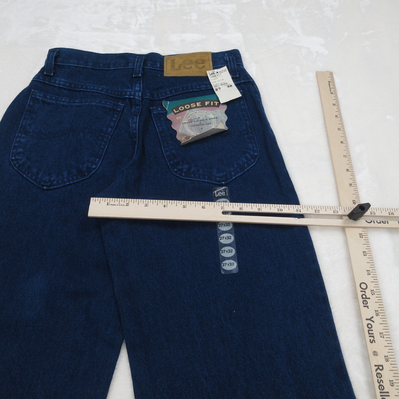 NEW Vintage LEE Jeans Mens 27X32 Student Loose Fit Tapered Leg Denim USA Made