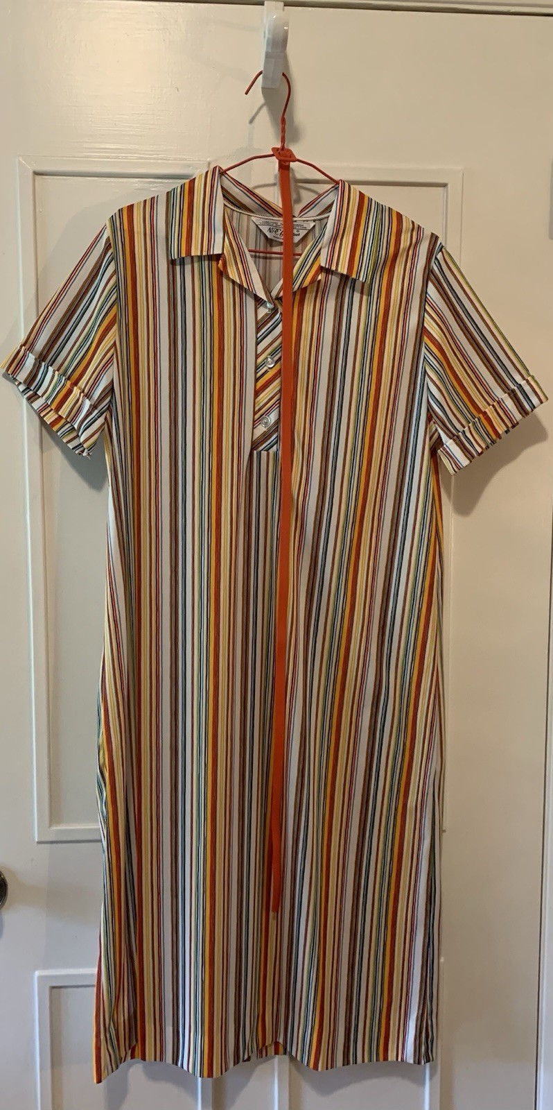 Vintage 60’s/70’s Retro/Mod Striped T-shirt Dress W/ Belt NPC Fashions Size S