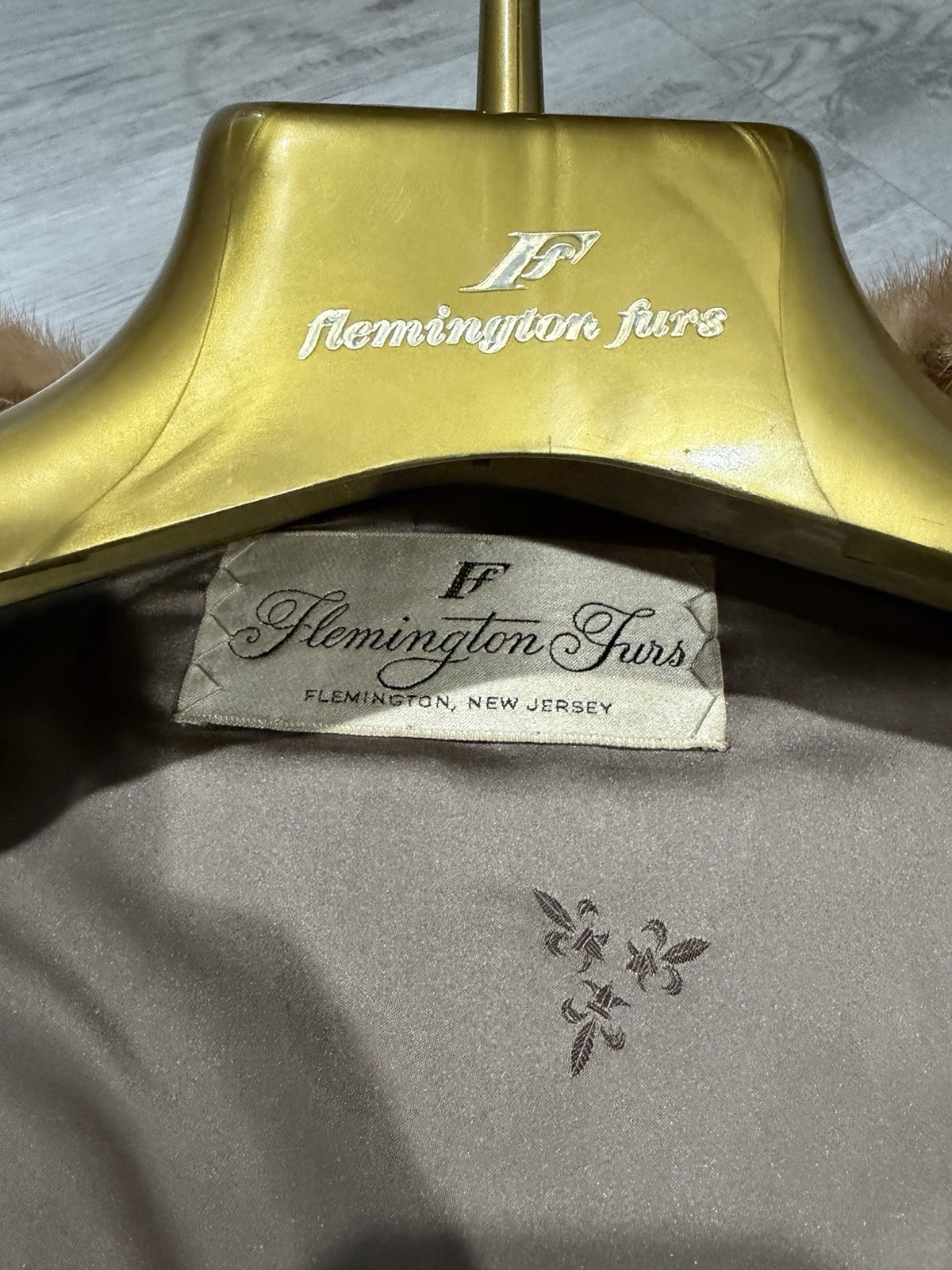 Vintage Flemington Furs Full Length Mink Fur Coat Honey Blonde Honey Amber