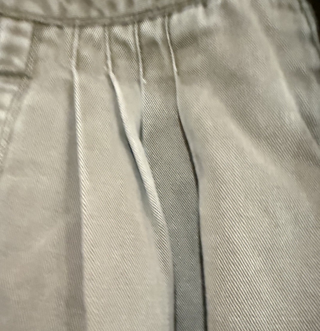 Vintage Y2K Jordache High Waist Jeans Khaki Barrel Leg Size 7/8 Pleats Mom Jeans