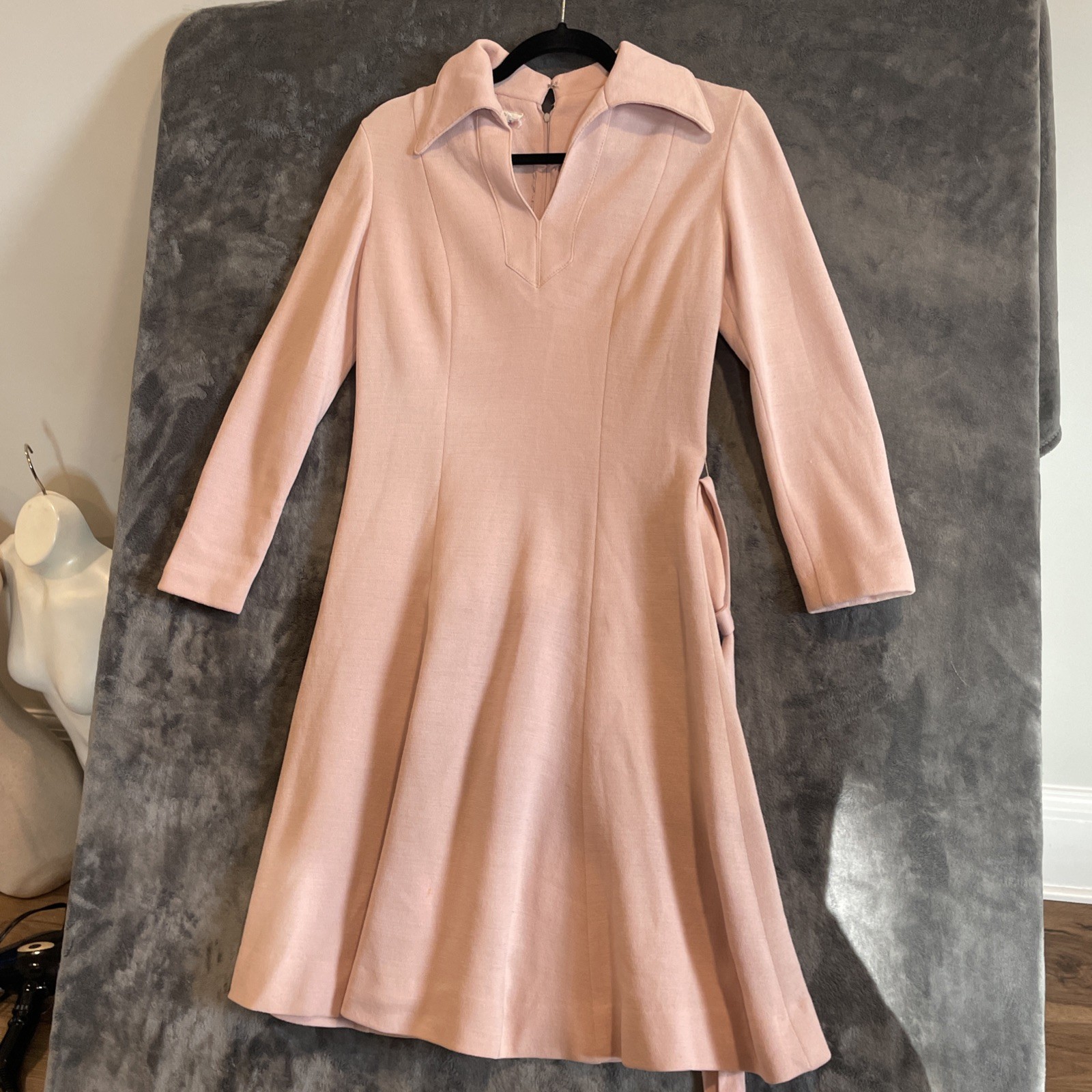 Vintage 1960s-1970s Dress, The Kollection Ltd. GO GO A Lined Flare Skirt Sz 8