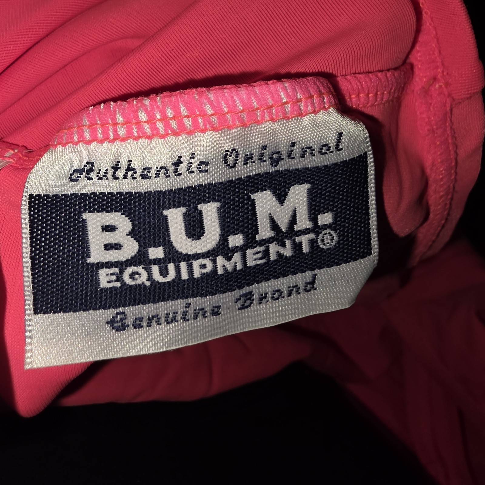 B.U.M. EQUIPMENT Sz 13/14 Vintage 90s Y2K Embossed Logo Embossed Logo Mini Dress