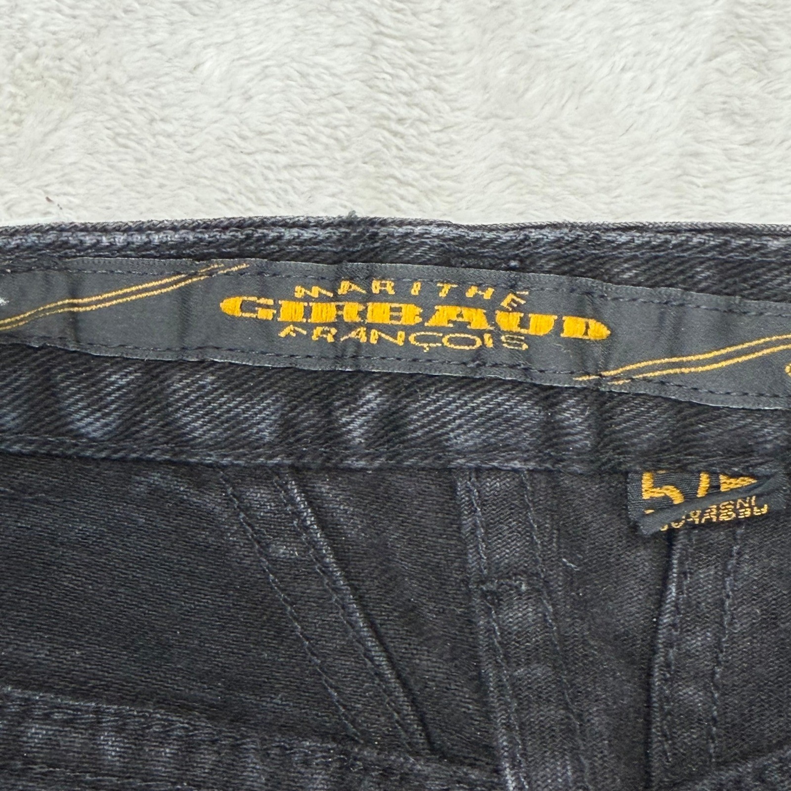 Vintage Marithe Francois Girbaud Womens Jeans 5/6 Black Preowned High Rise 90s