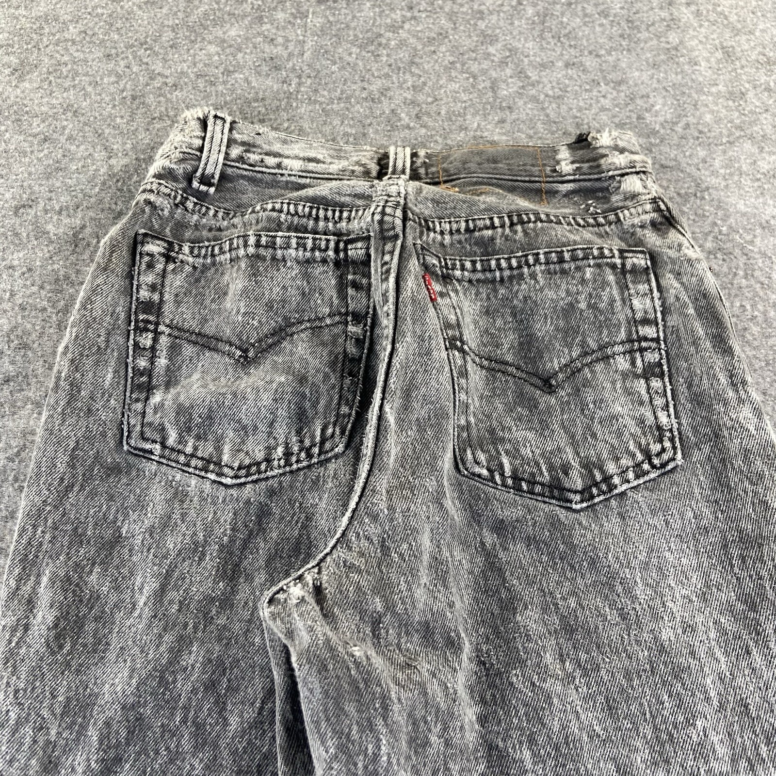 Vintage Levi’s 701 501 Acid Wash Button Fly Jeans 26 X 30 Made In USA