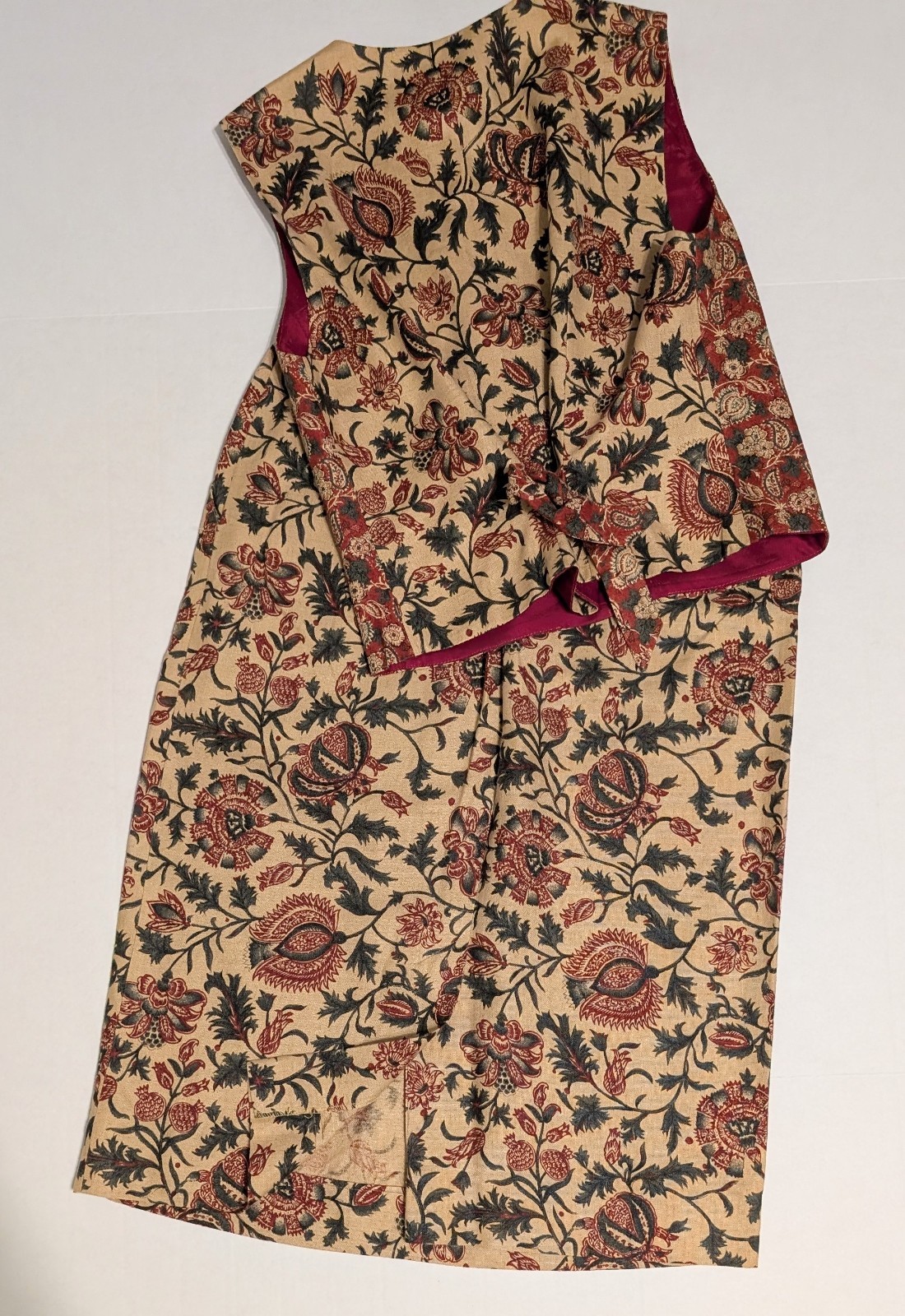Vintage 90’s Sharon Young Folk Bohemian Artsy Midi Skirt Vest Set Women’s Small