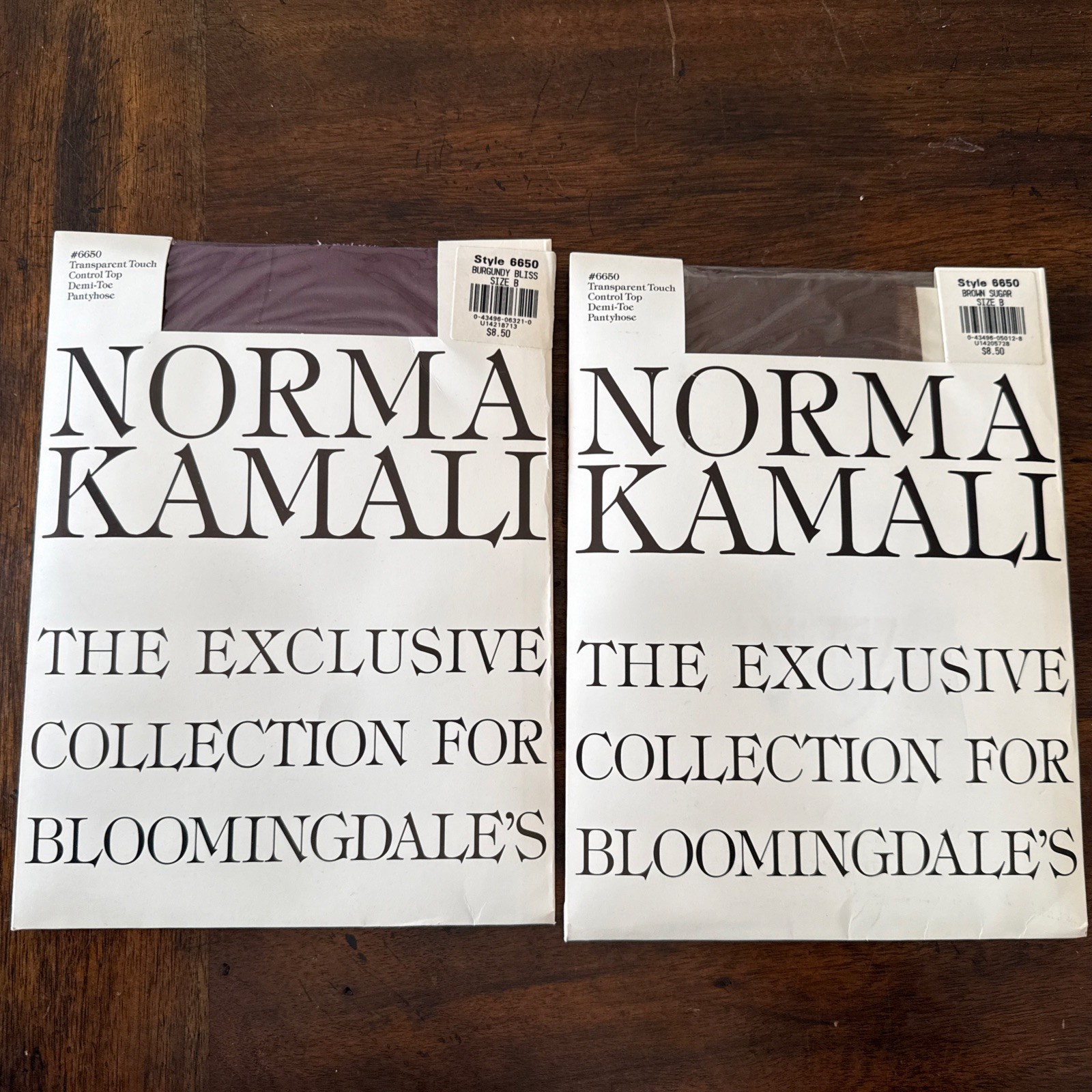 NORMA KAMALI PANTYHOSE CONTROL TOP SMOOTH FINISH SIZE B NEW VINTAGE (2)