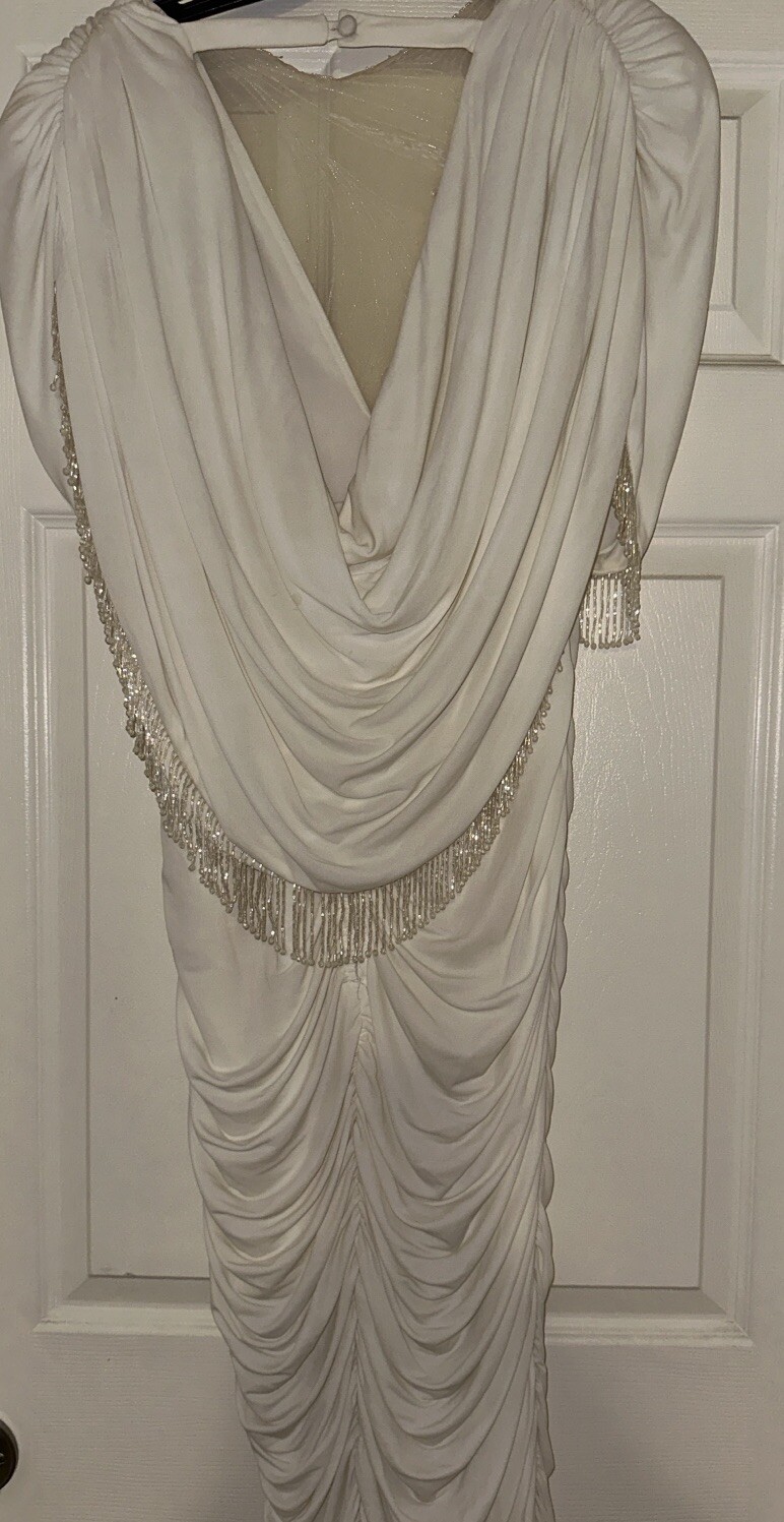 VINTAGE wedding Karen Okada By David Howard Lace Womens white Dress M