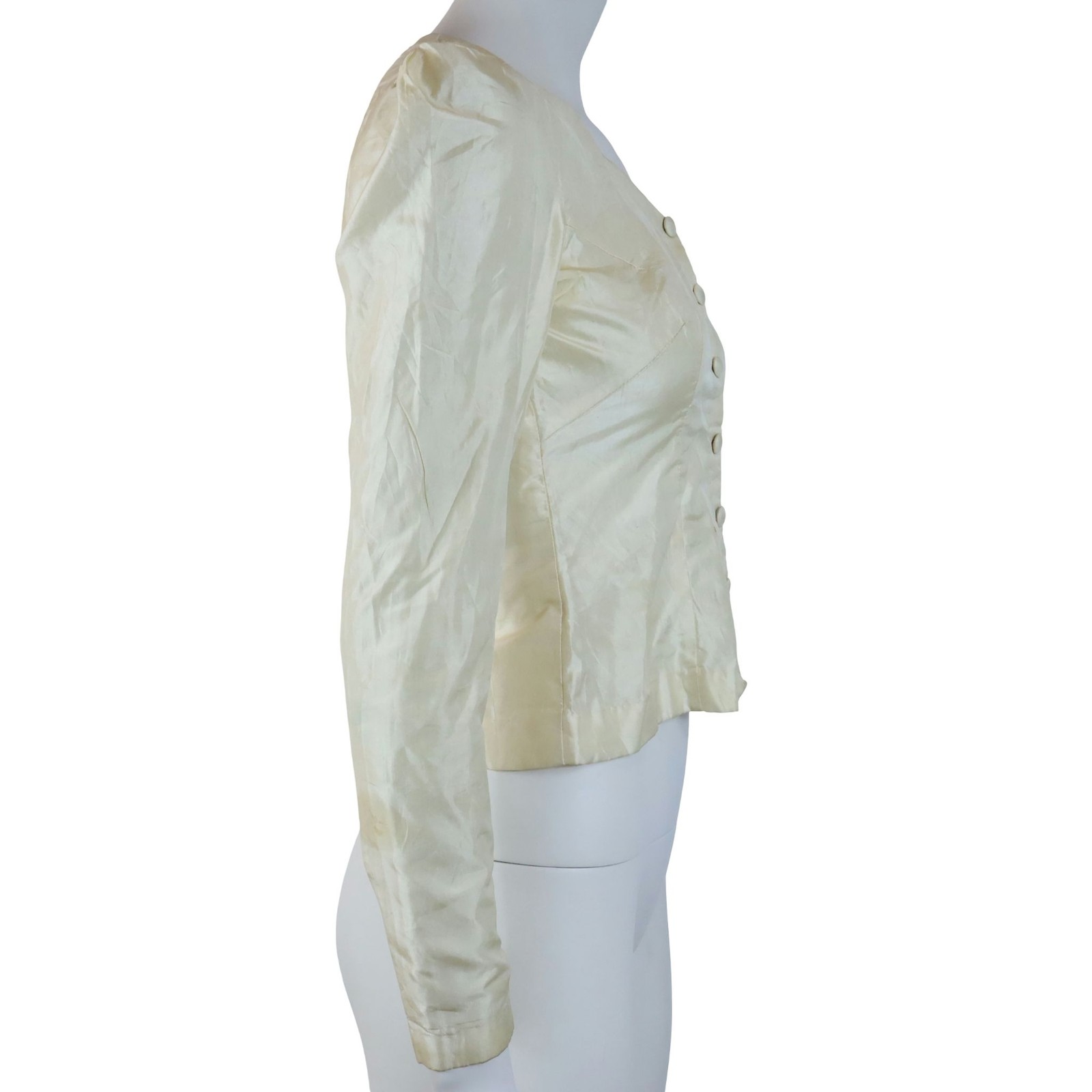 Antique Edwardian Victorian Button Up Undergarment Top 1900s Women’s XS