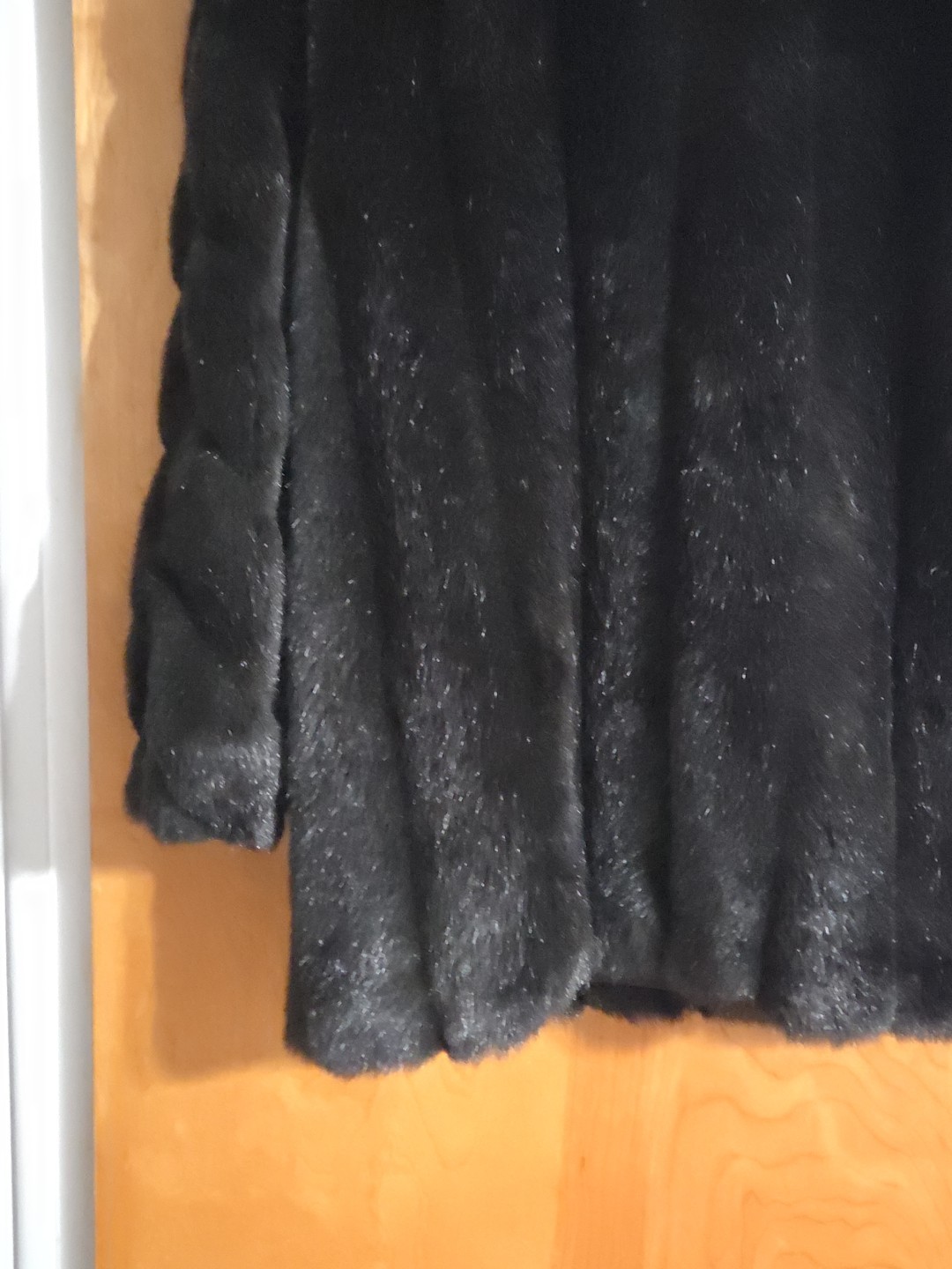 Vtg Woman’s Faux Fur Monterey Fashions Black Coat Made In USA Size 20WP