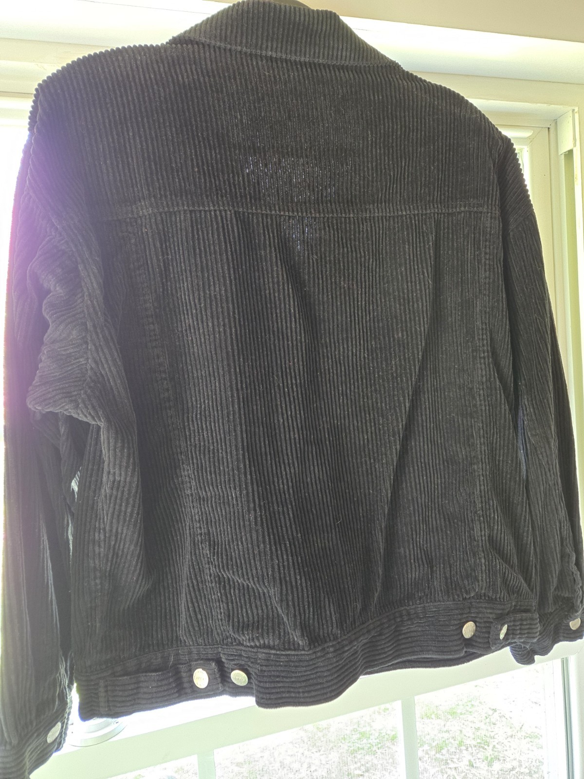 Mahudi Vintage Black Corduroy Jacket Sz L