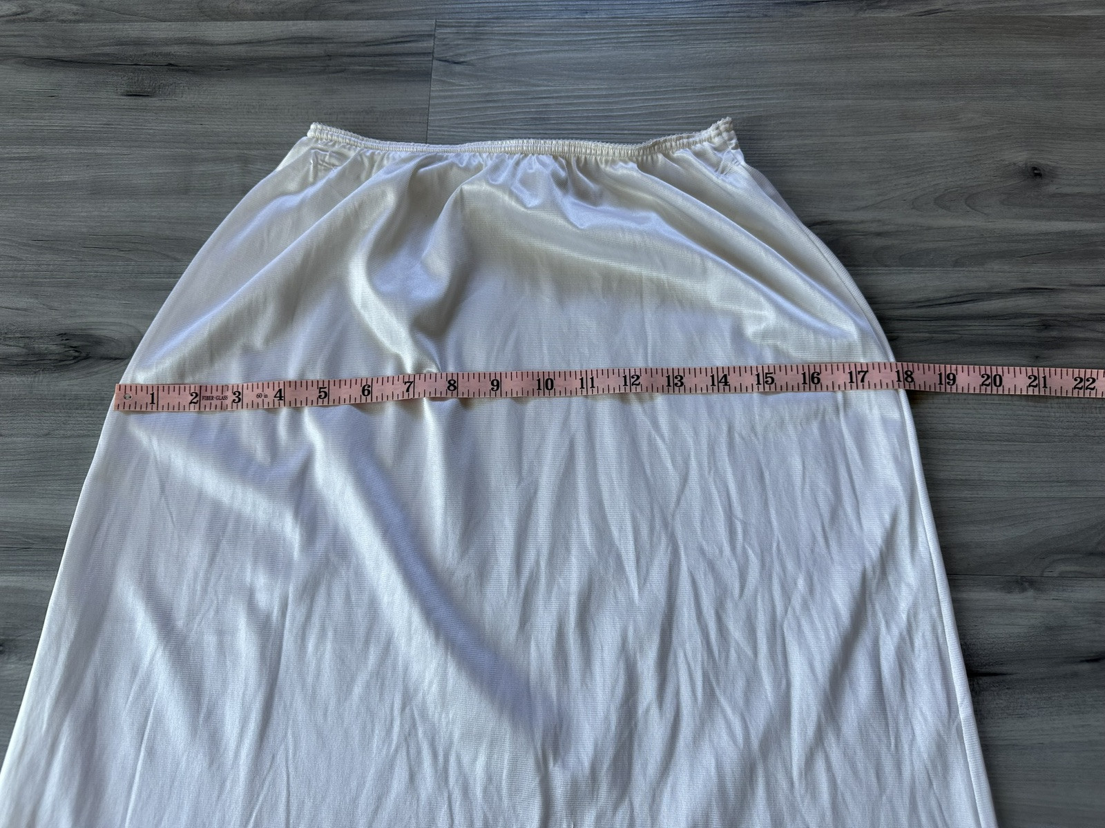 Warners Half Slip Lace Trim Perfect Measure White Nylon 55300 Sz M USA Vintage