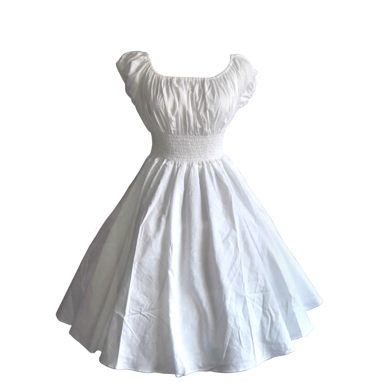 Summer 50s 60s 70s Vintage Retro TEA Dress Rockabilly Party Swing Dress One Size