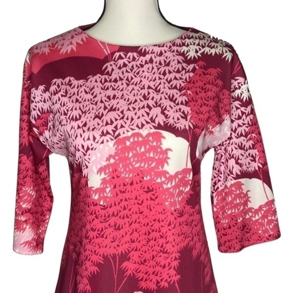 Vintage Tori Sport Tunic Dress Retro Honolulu Hawaiian Pinks White Size S