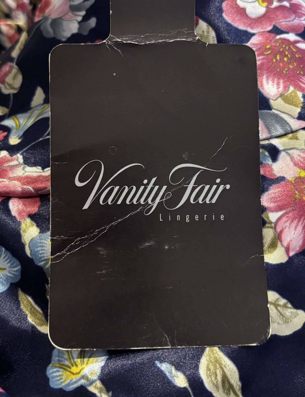 NWT Vintage Vanity Fair Satin Floral Wrap Peignoir Robe Gown Set Medium Magnolia