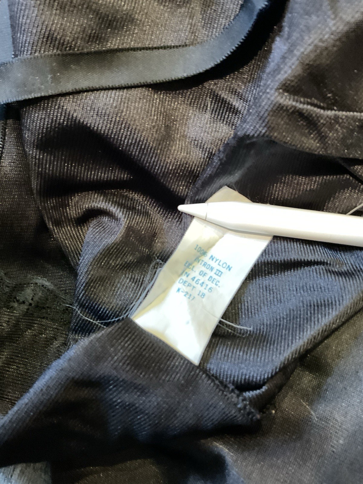VTG 100% NYLON Full Slip Dress Classic Black Babydoll 34 Lingerie 60/70s Chemise