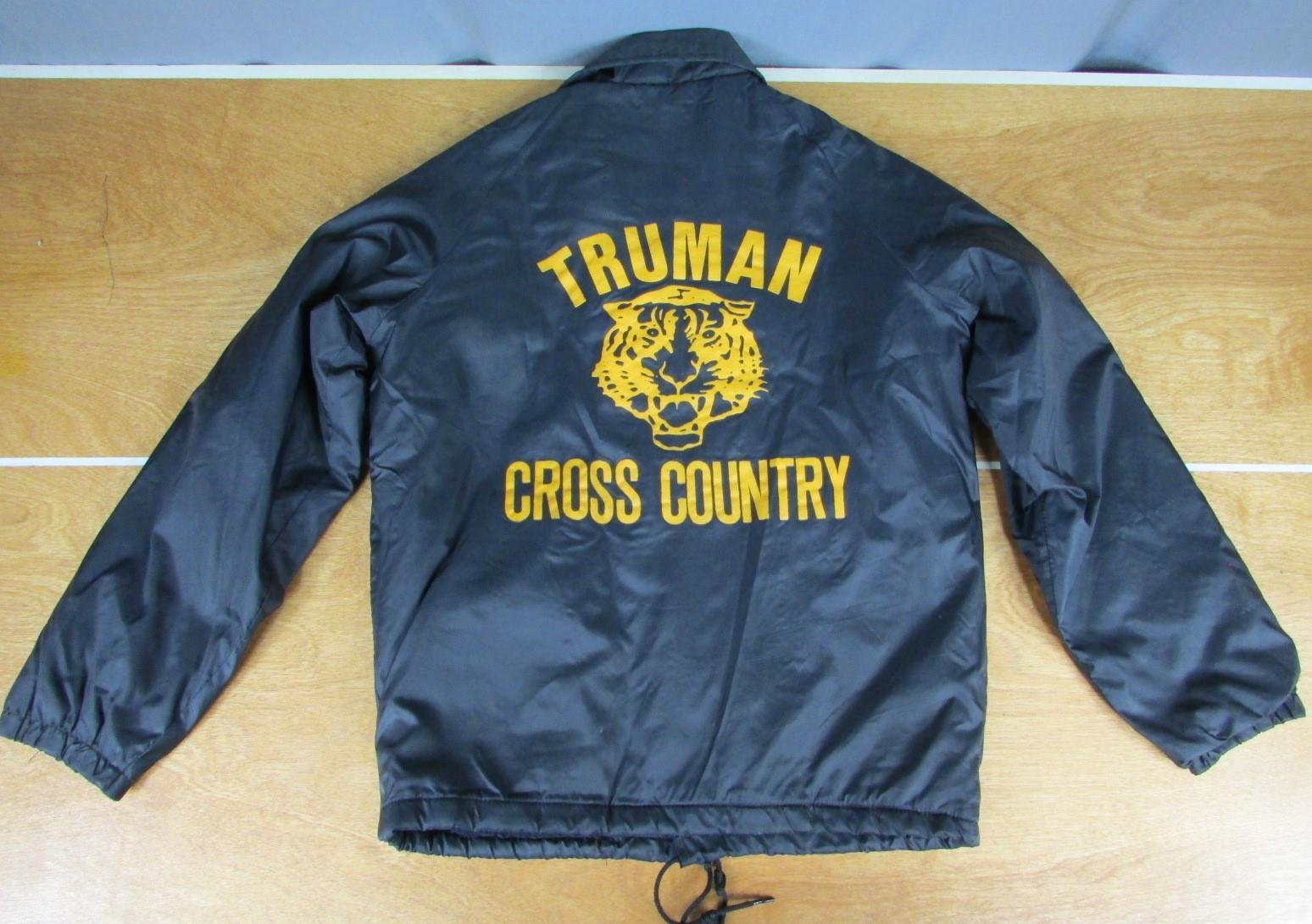 Vintage 1970s Truman Cross Country Coach Jacket w/ Tiger Black Lined Windbreaker
