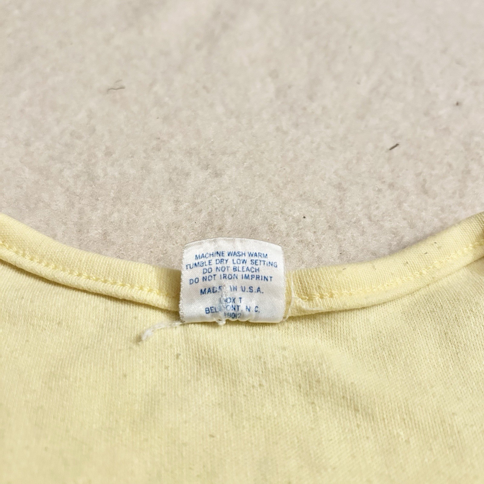 Vintage Hawaii Babydoll Shirt Womens XL 70s Pale Yellow Maui Tourist Fun Tees