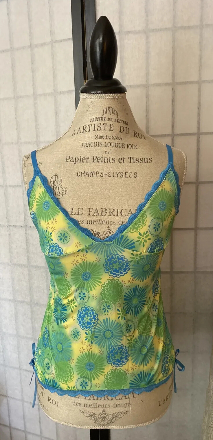 VTG 80/90s Victoria’s Secret Lingerie Women S/M ScrunchSide Pajama Top Exc Cond