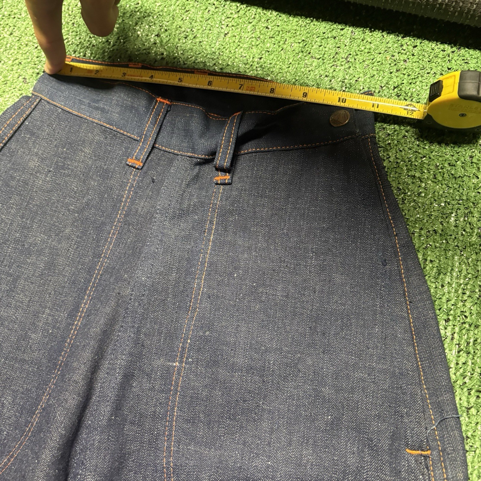 VTG Happy Jill Ladies Dungarees Denim Jeans Dead Stock 1950s Sanfordized 22×31