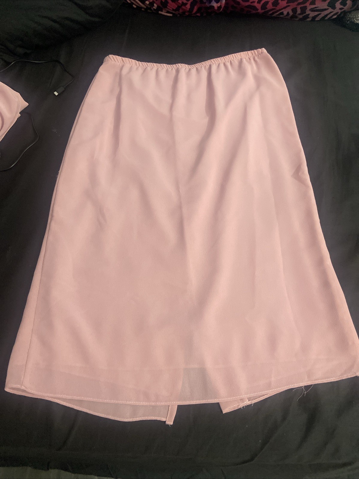 Vtg 80s 90s Pink Peplum Skirt Suit Rosette Ruffle Coquette Barbiecore Formal 5/6
