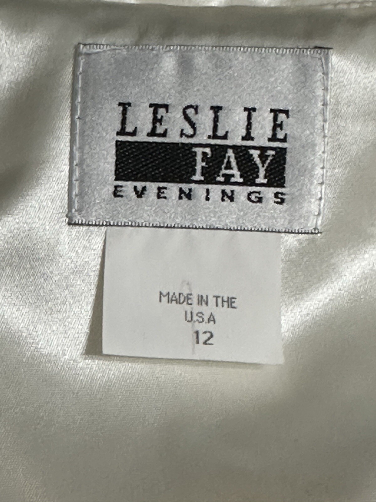Leslie Fay Evenings Metallic Jacket and Maxi Skirt Set Ivory White Vintage 12