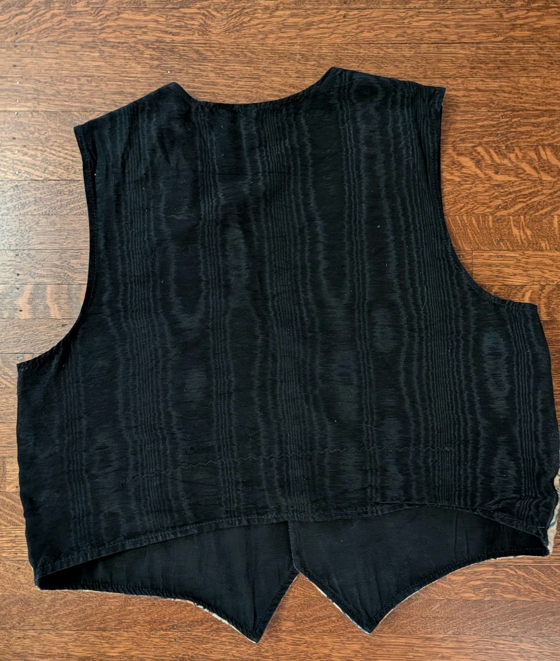 Vintage Handmade KITTY CATS Vest Tapestry Women’s XL Grandmacore Black Lined