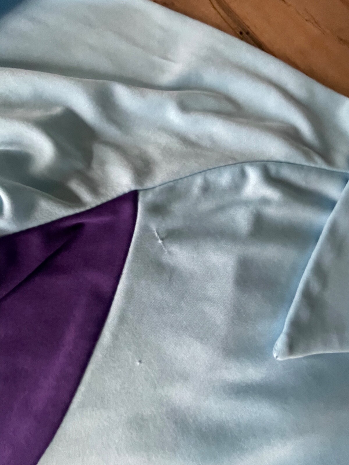 Vintage Dollhouse Jacket Purple & Light Blue Iridescent Heart Club Rave Y2K 90s