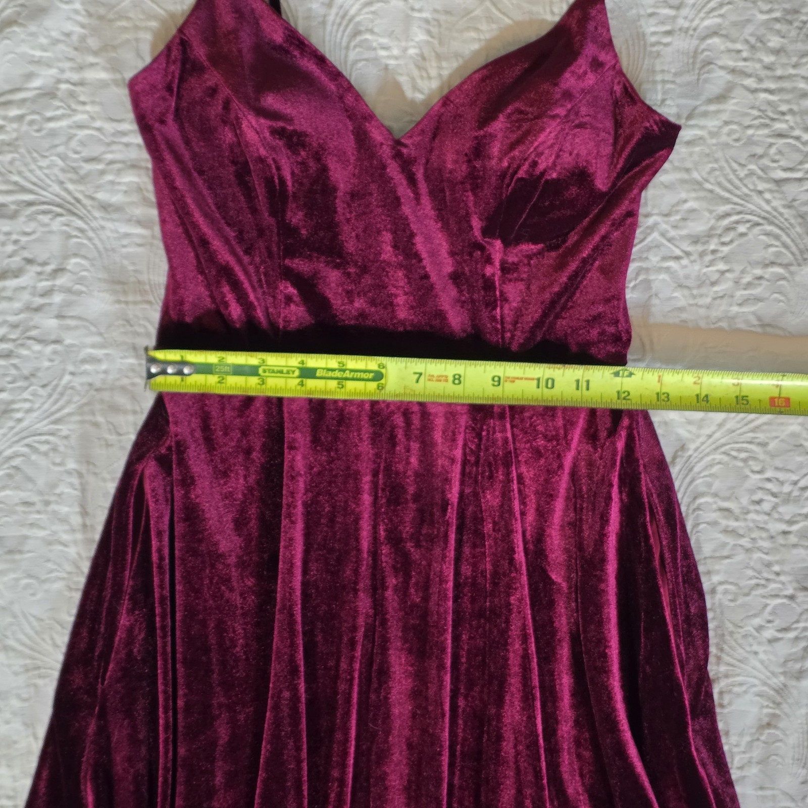 Vtg Velvet Formal Dress Empire Waist Sz Med Long Whimsigoth Vampire Romantic