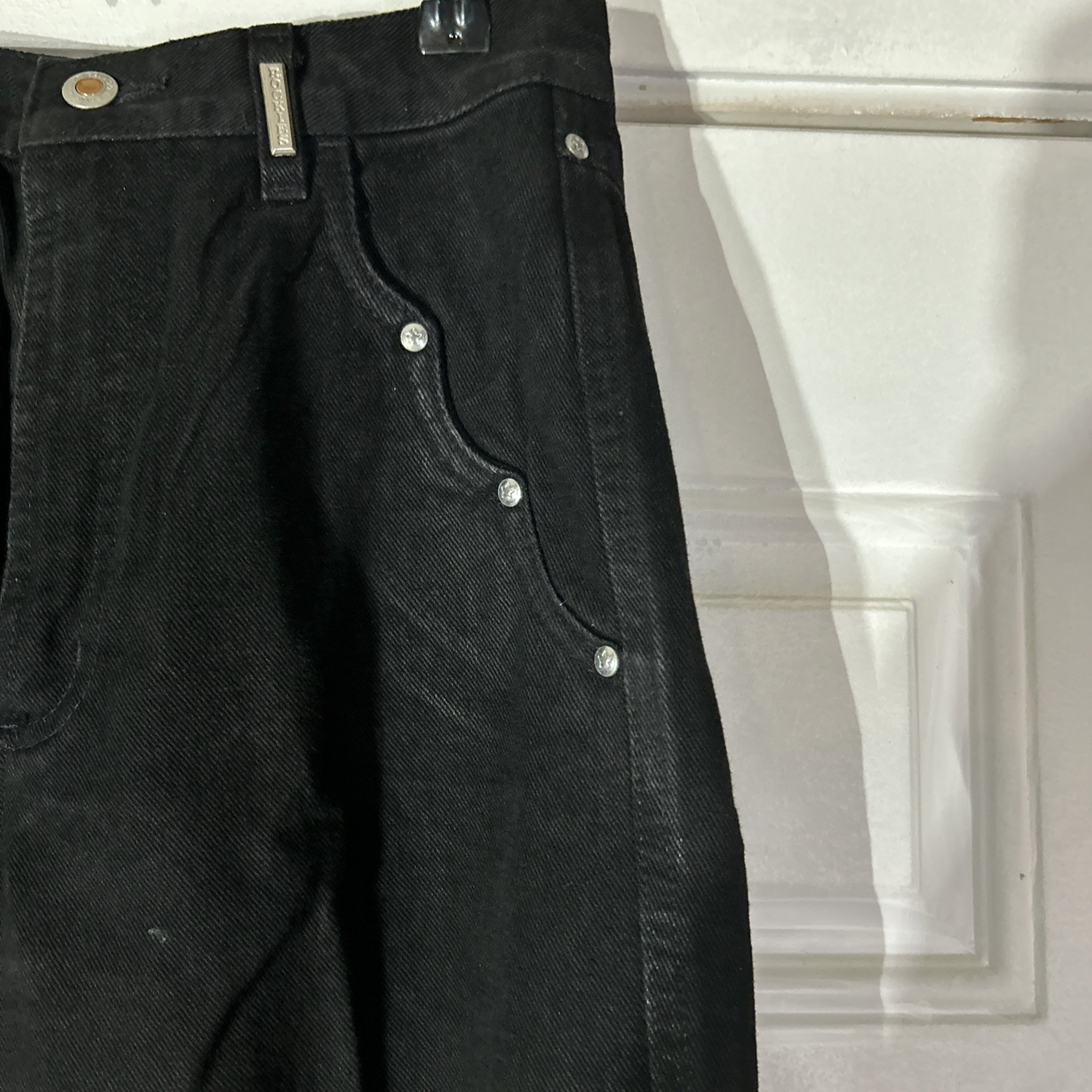 Vtg 80s Rockies Rocky Mountain Black Bareback High Waist Western Jeans USA