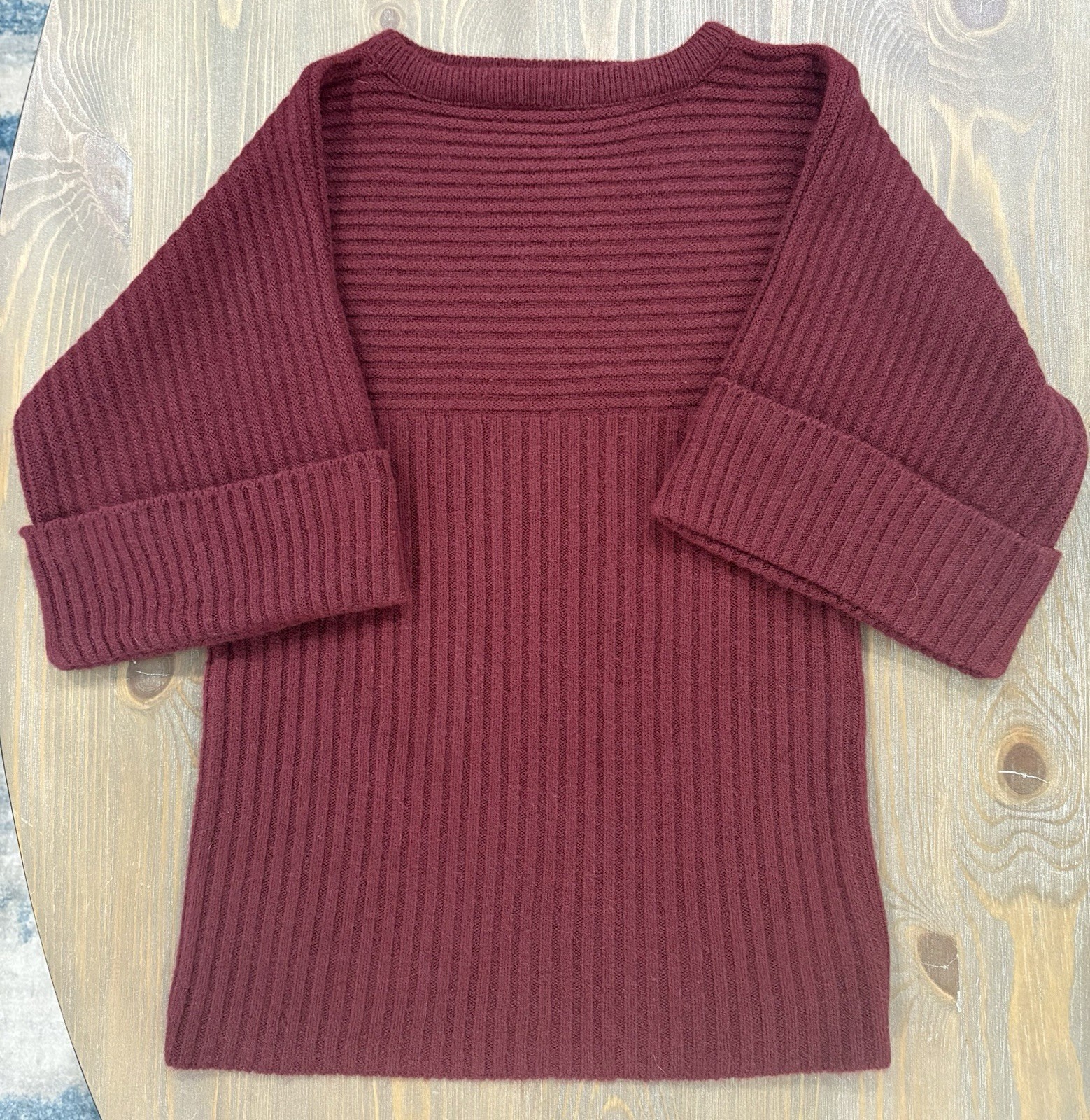 Sears JR Bazaar Vintage Sweater 70s Size Small Womens Knit Ribbed Vtg