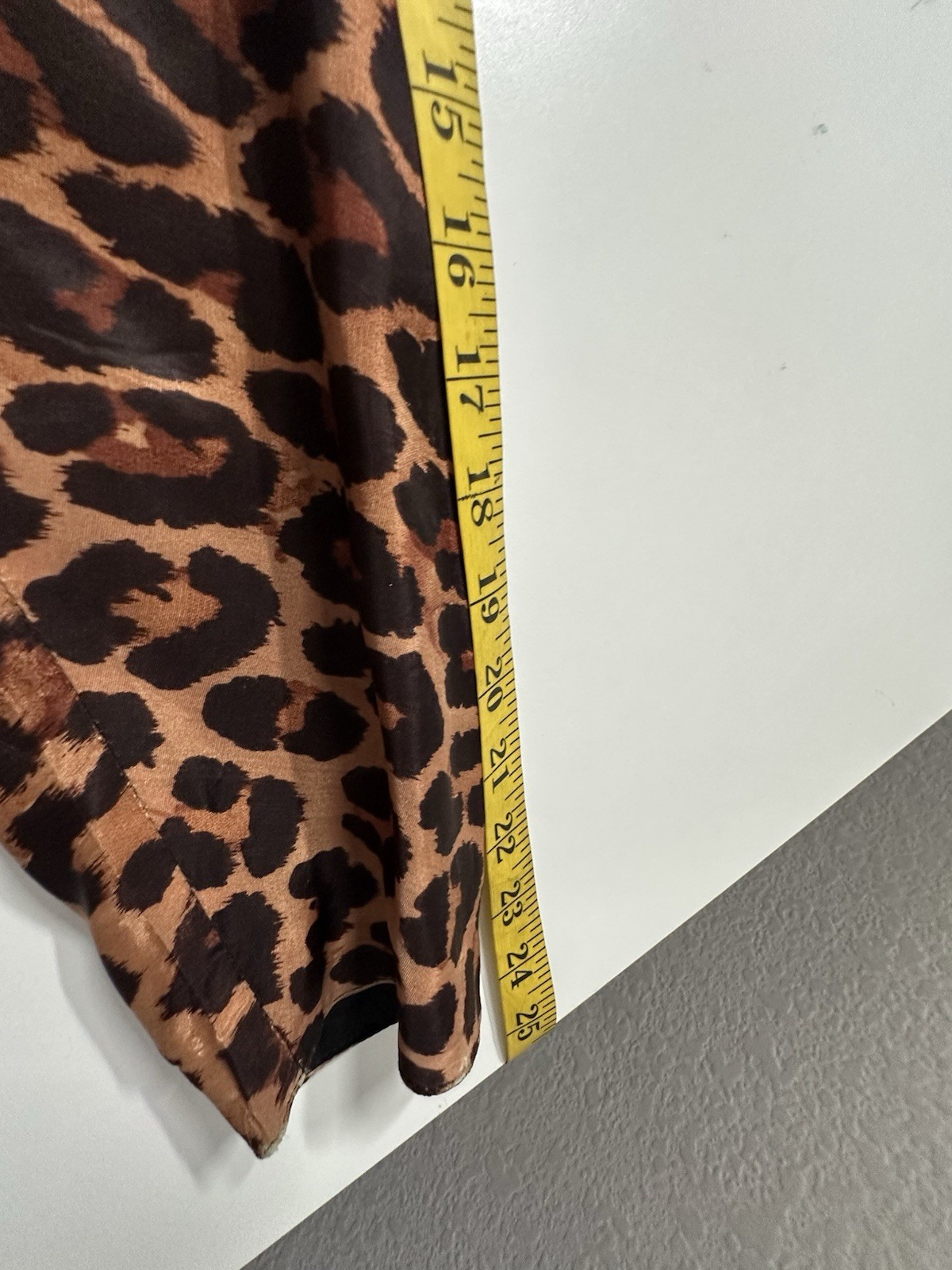 1950s Reversible Silk Satin Duster Coat Leopard Print Hooded Pockets