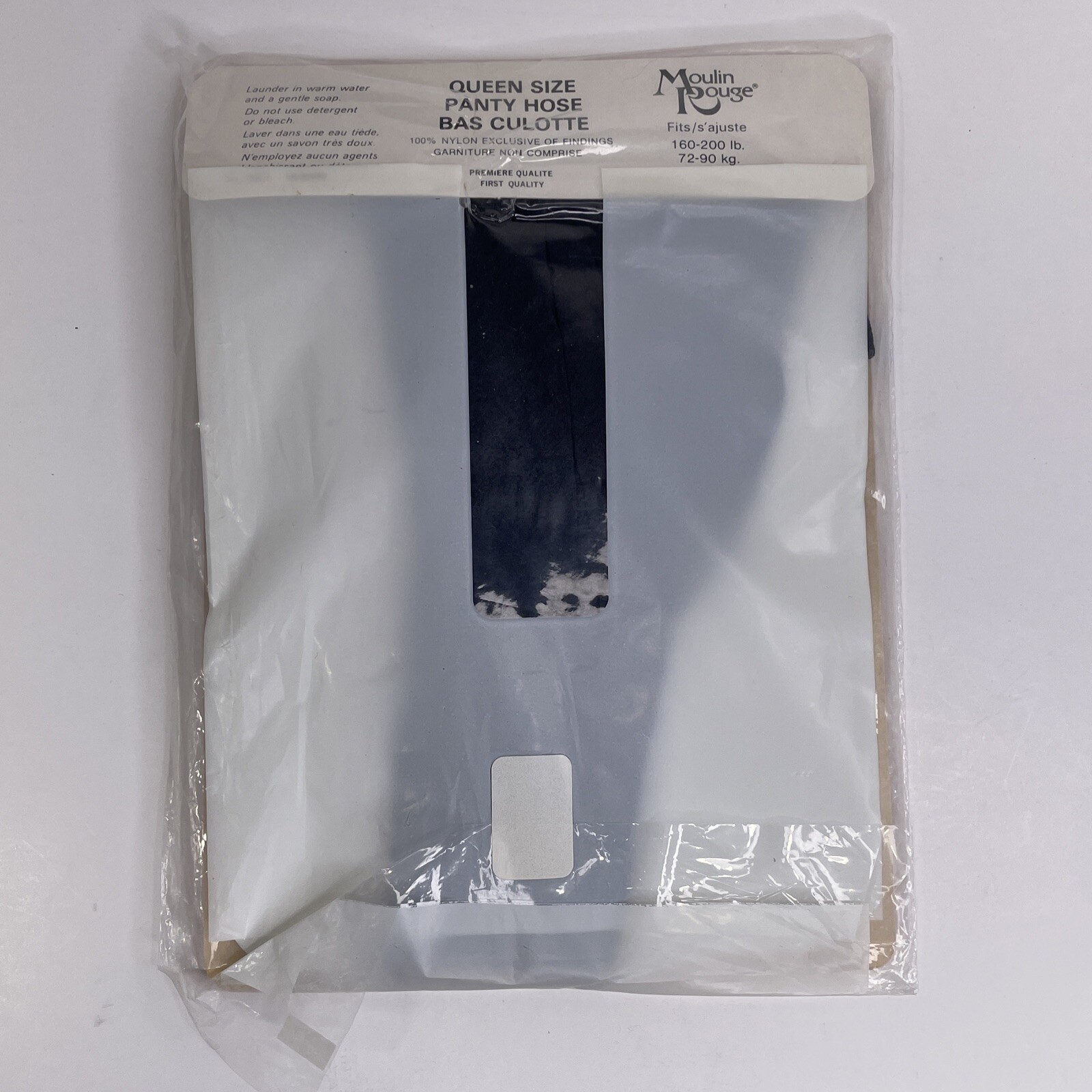Vintage 1970s Pantyhose Young Agnetha Fältskog Charcoal One-Size+ Panty Hose
