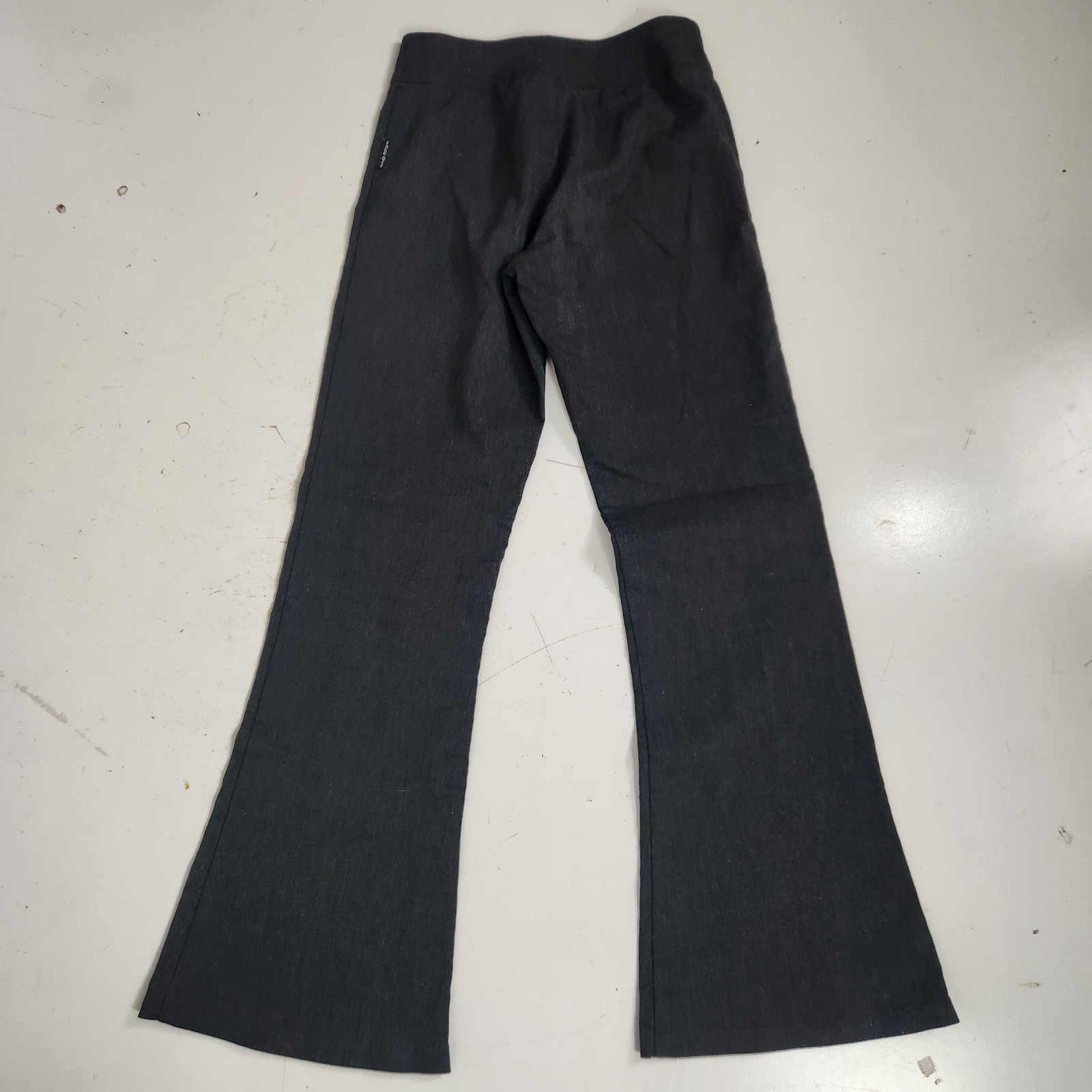 Face Off Y2K Flared Low Rise Grey Pants S Stretch Bell Bottoms Cyber punk Rave