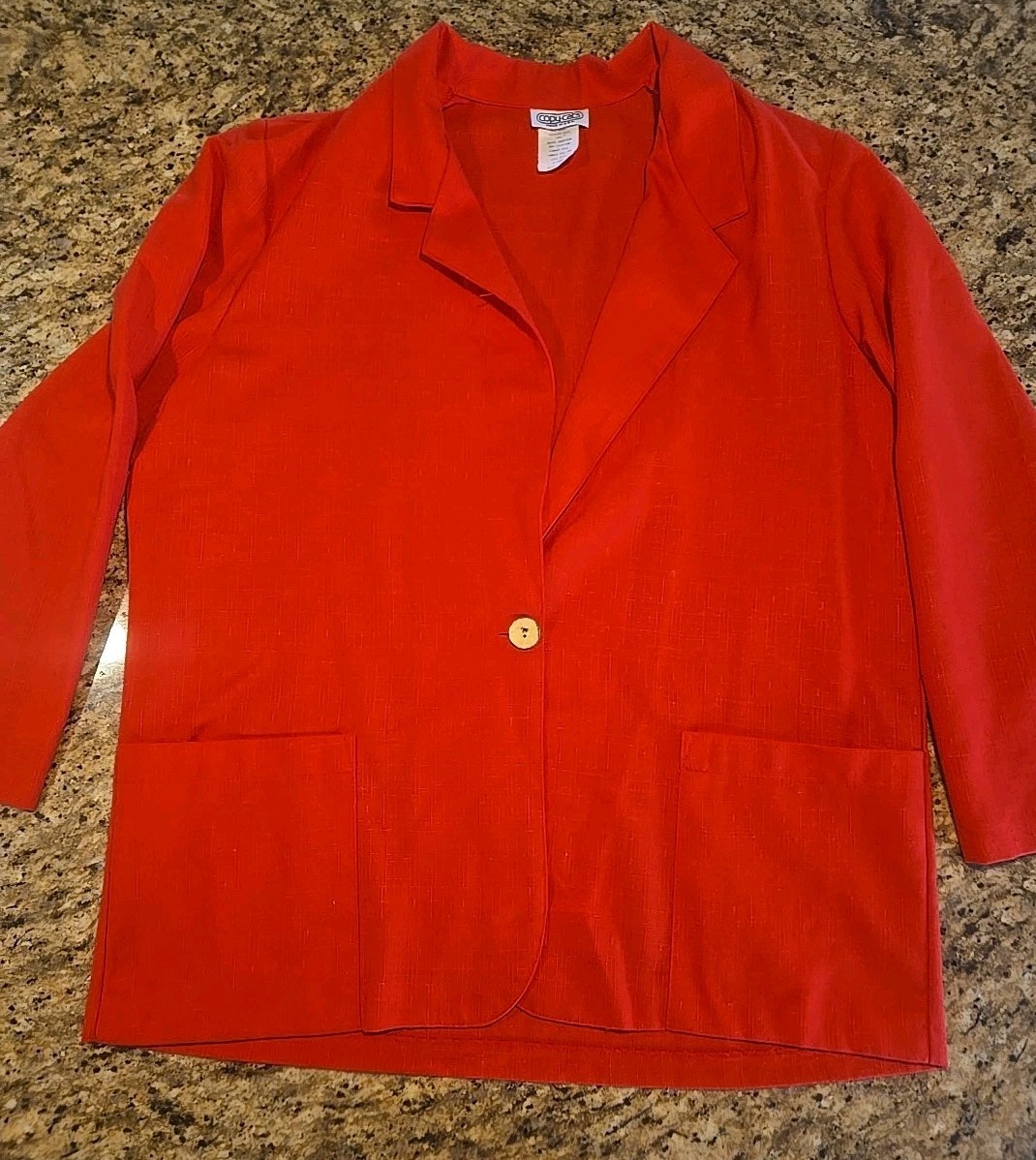 Vintage Copy Cats RED Blazer Size XL Shoulder Pads 80s/90s power look