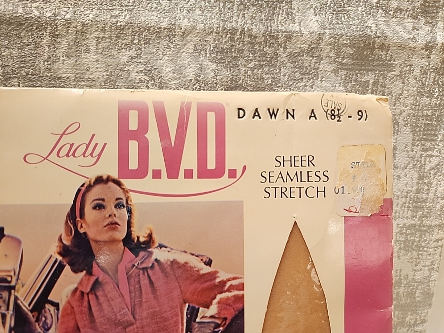 Vintage Lady BVD Sheer Seamless Stretch Nylons Dawn Size A (8 1/2-9)