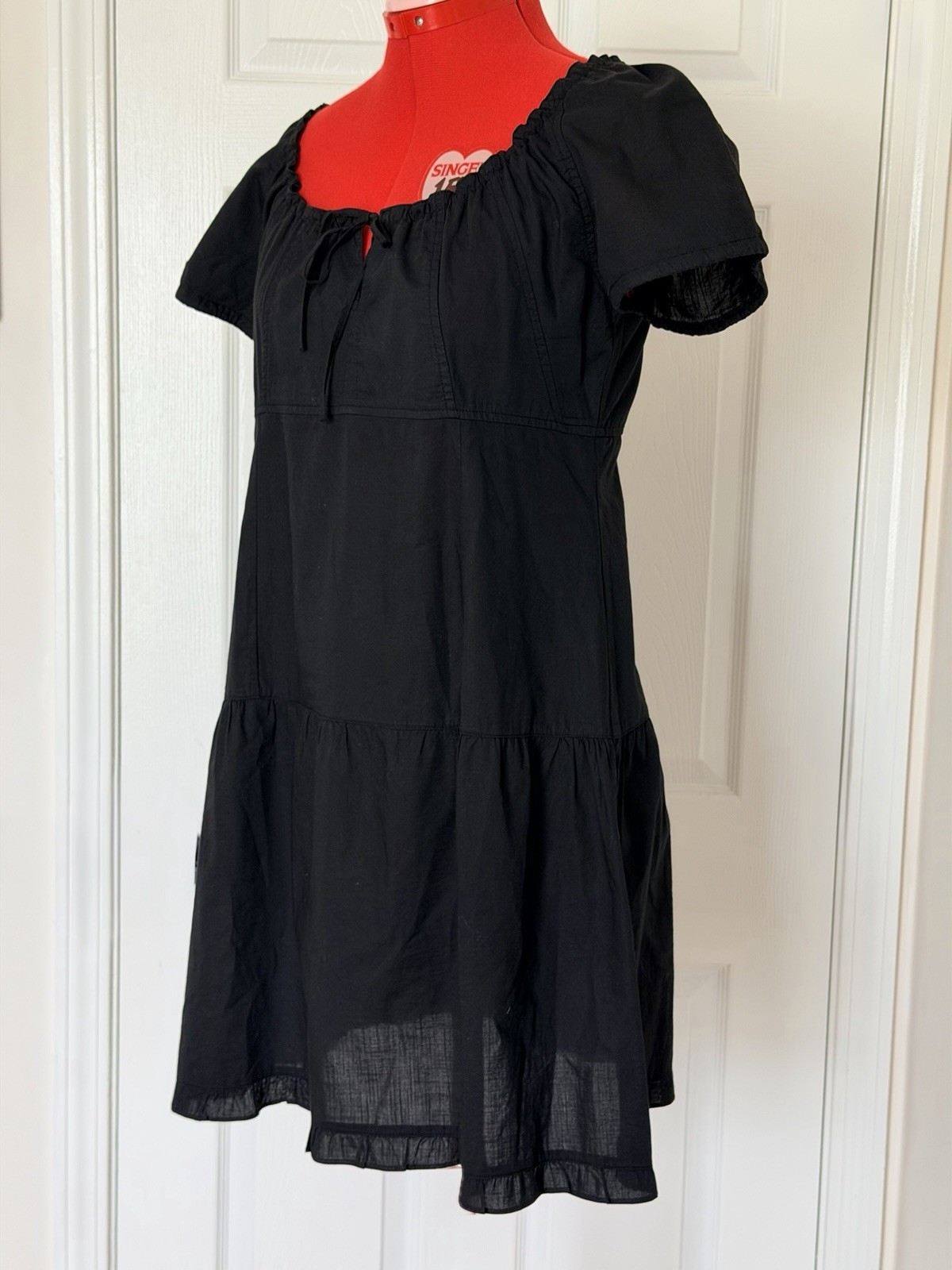 RARE Vintage 90s New Man France Cotton Peasant Dress French Cottagecore S-M