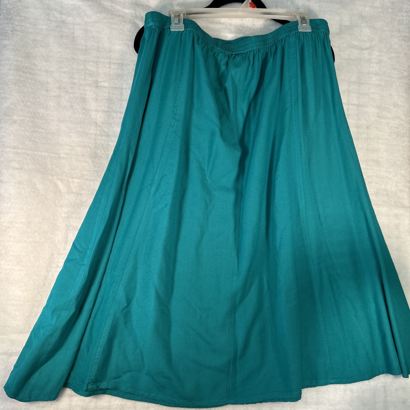 JUST CLASS Womens Boho 2 Pc Set Turquoise Maxi 1990s Top 1xl Skirt XL