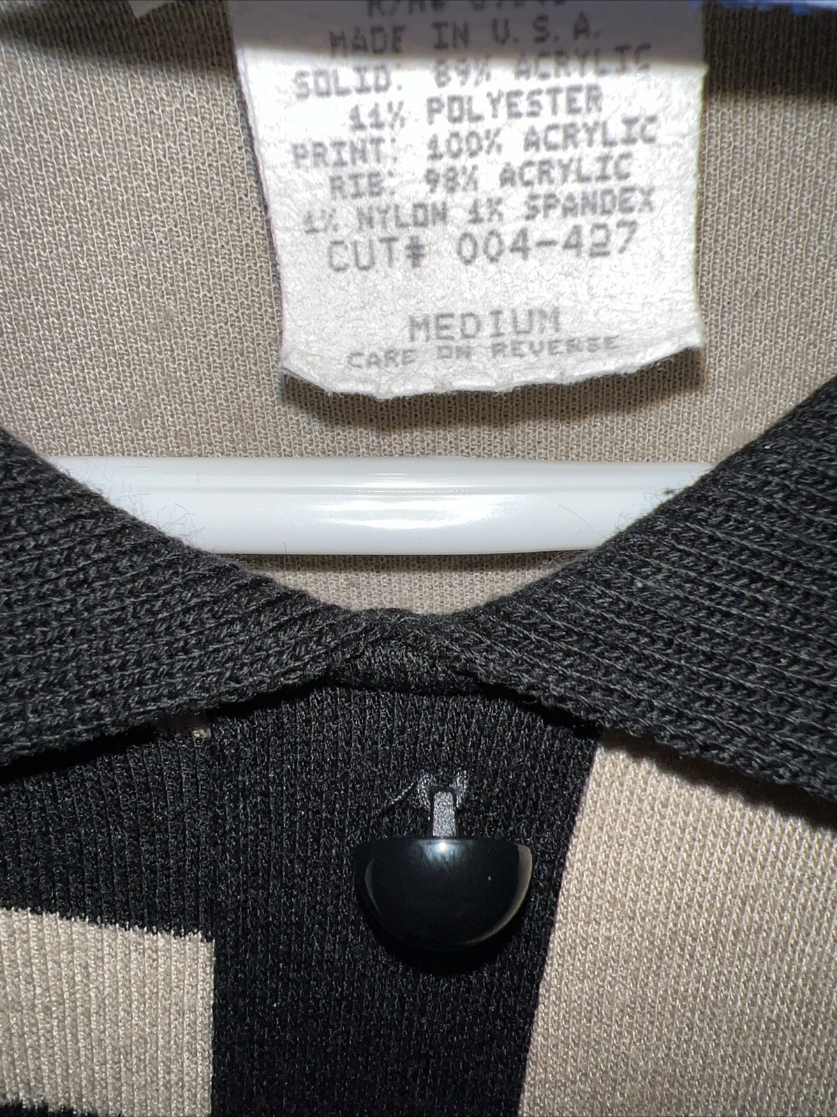 Vtg 80s 90s Cape Cod Sportswear Jersey Women’s Polo Top Shirt Faux Buttons Med
