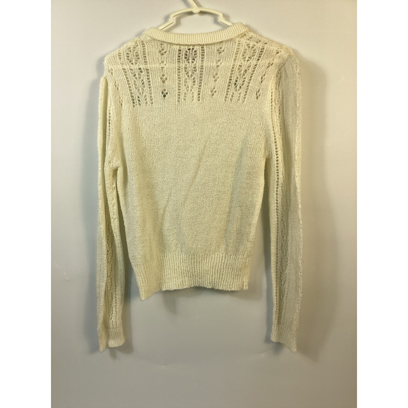 Vintage 70’s 80’s Women’s Girls Sweater Currants Acrylic M Lightweight Roses