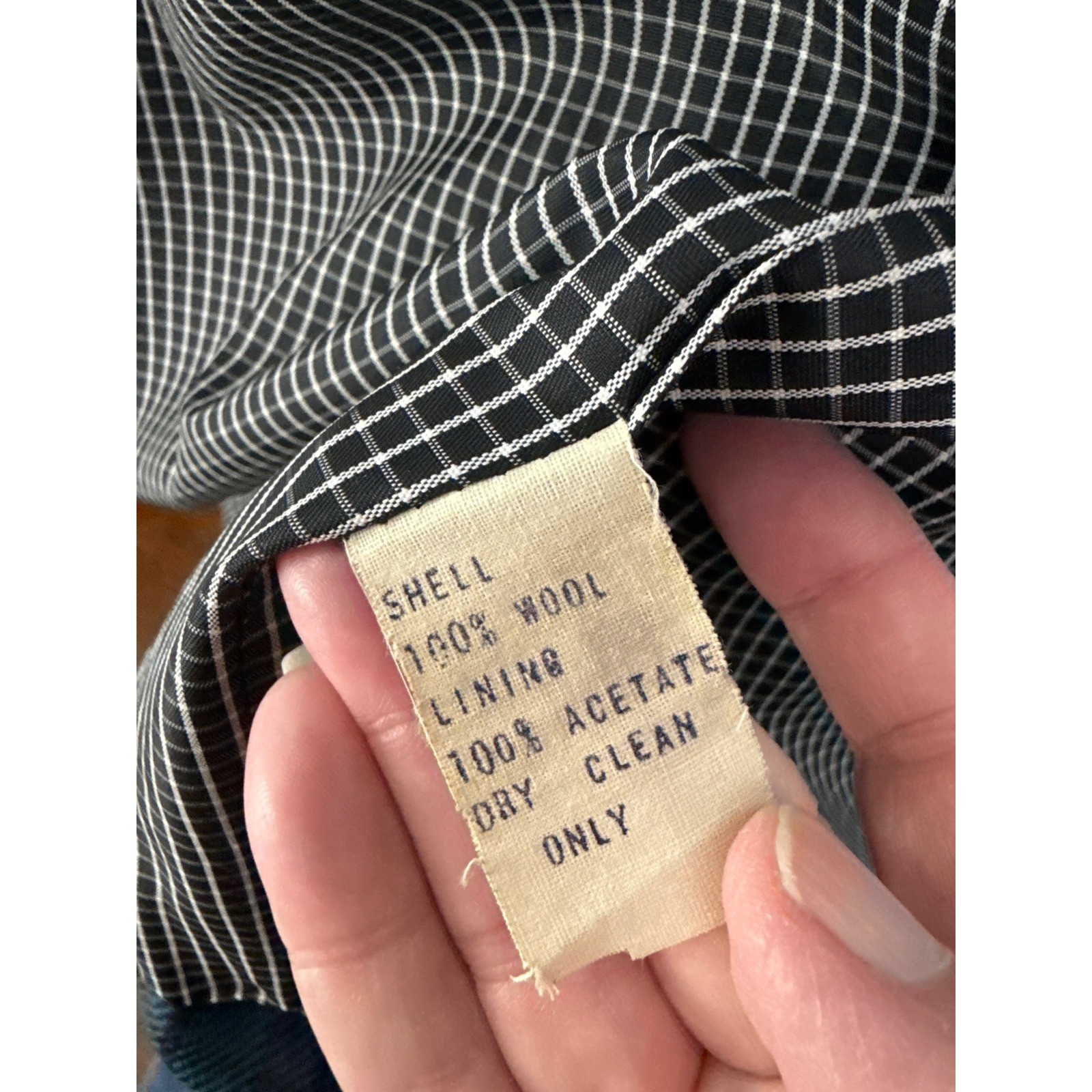 CANVASBACKS Lutton & Horsfield Vintage 80s Plaid Blazer Jacket Patchwork Wool, L