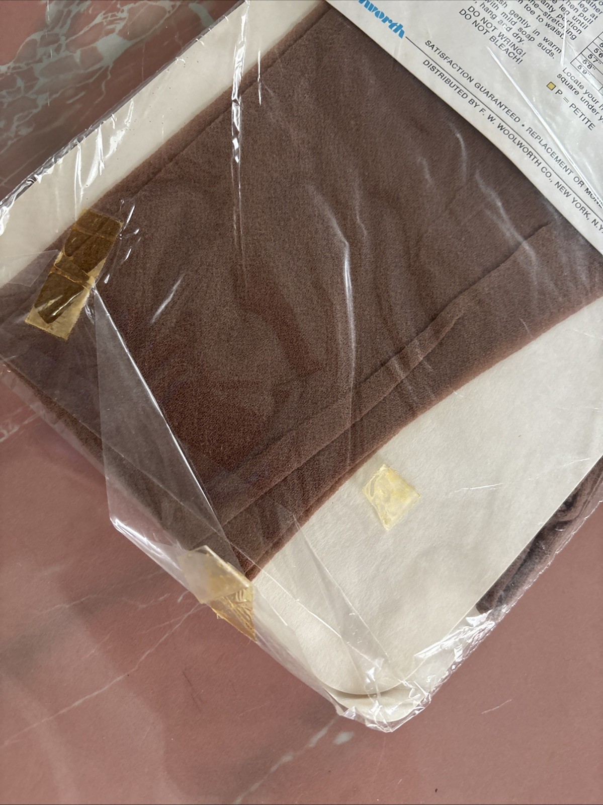 VTG NOS 70s Petite Belle Panti Hose Average Suntone 100% Nylon Woolworth NY USA
